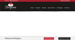 Desktop Screenshot of bergama.dk